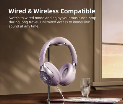Wireless ANC Headphones – 50dB Noise Canceling, Bluetooth 5.4