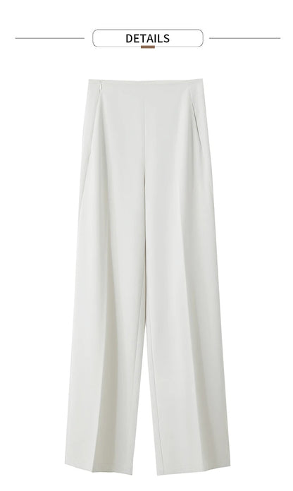 Women’s Wide-Legged Casual Pants – Summer Straight Full-Length Trousers