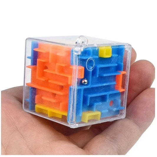 3D Maze Magic Cube Puzzle Toy with Rolling Ball for Kids & Adults