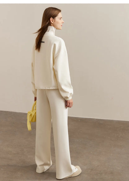 Women’s Loose Sweatshirt & Straight Leg Pants – Spring Casual Set