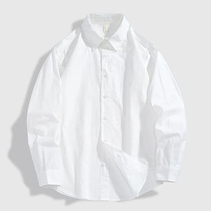 Men’s Linen Cotton Shirt – Long Sleeve Casual Spring/Summer Wear