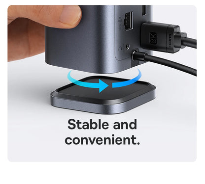 USB-C 11-in-1 Hub – 4K HDMI, DP Triple Display, 100W PD Dock