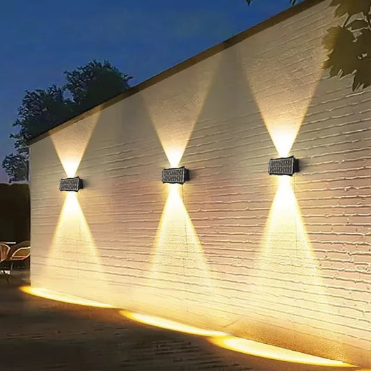 Solar LED Outdoor Wall Light – Waterproof Up & Down Lamp