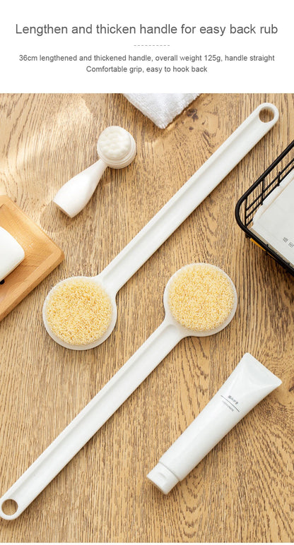Bath Brush with Long Handle – Soft Bristles for Body Scrub