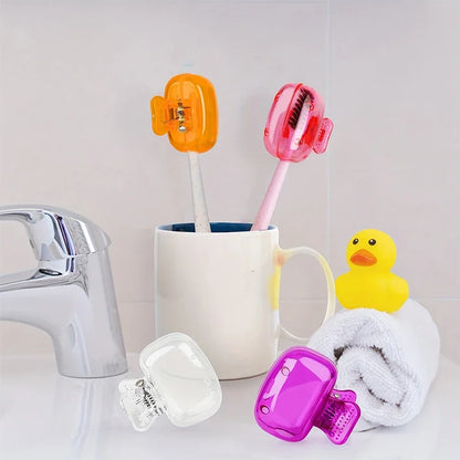 Travel Toothbrush Head Covers–Protective Cap for Household & Travel Use