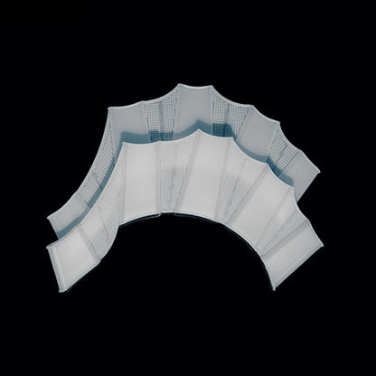 Silicone Webbed Swim Gloves – Training Fins for Adults & Kids