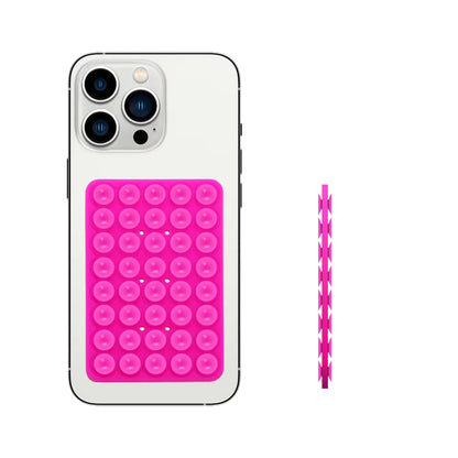 Double-Sided Silicone Suction Phone Case with Detachable Stand