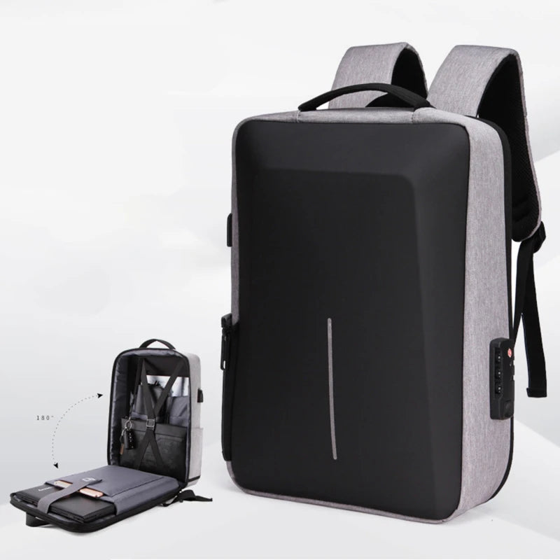 Cartmela Hard Shell Anti-Theft Laptop Backpack for Men