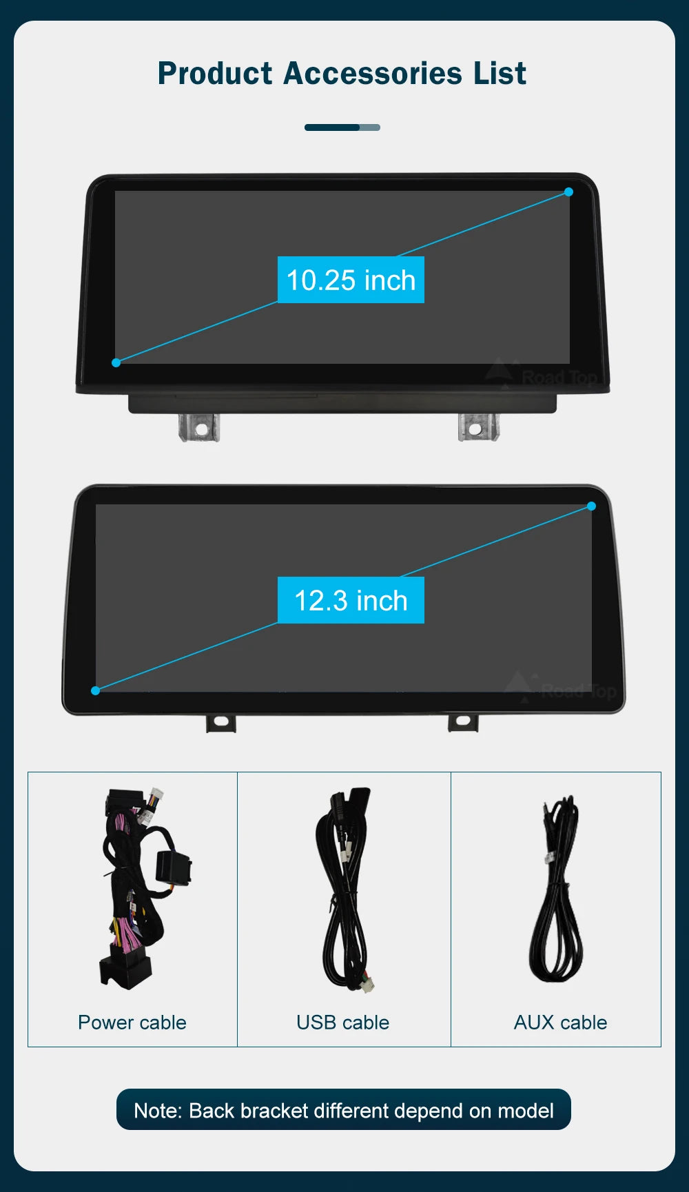 شاشة CarPlay لاسلكية مقاس 10.25 بوصة/12.3 بوصة لسيارات BMW الفئة الأولى إلى الرابعة (F20-F33)