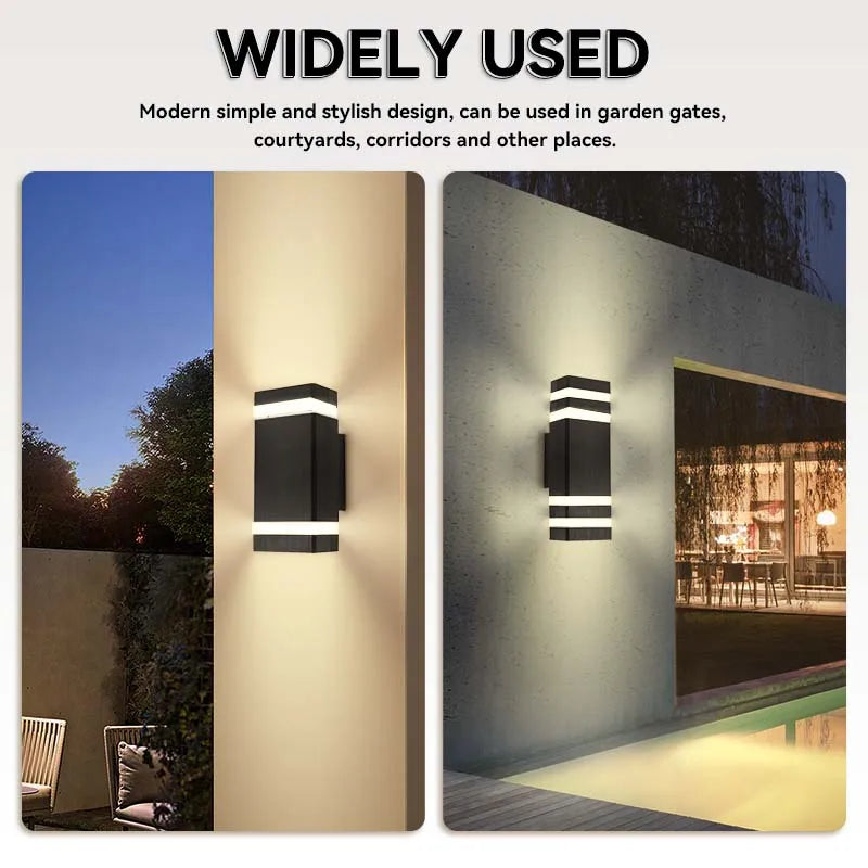 Outdoor Waterproof Street Wall Light – LED E27 Bulb Fixture