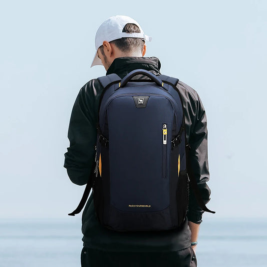 Men’s Oxford Laptop Backpack – Waterproof Large Capacity Bag