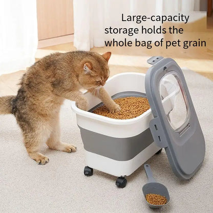 13/33LB Collapsible Cat Dog Food Storage