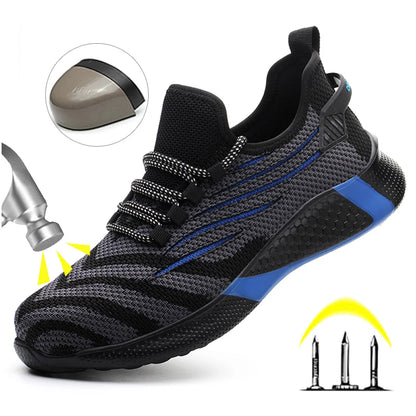 Men’s Indestructible Work Safety Shoes | Anti-Puncture Lightweight Boots