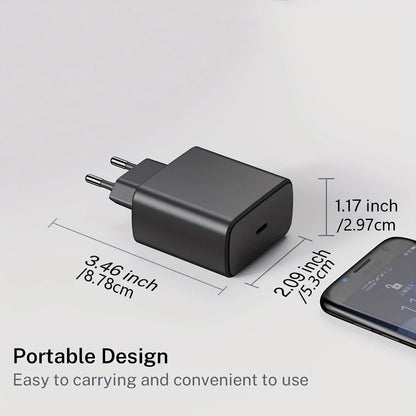 PD 45W USB-C Wall Charger – Fast Adapter for Samsung & iPhone 15