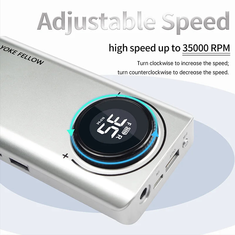 35000RPM Electric Nail Drill – Rechargeable Manicure Gel Polisher