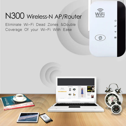 FENVI 300Mbps WiFi Repeater & Extender 802.11N Signal Booster