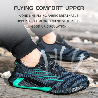 Men’s Indestructible Work Safety Shoes | Anti-Puncture Lightweight Boots