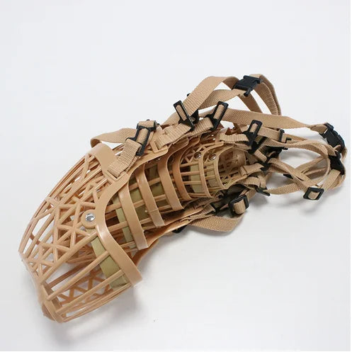 Adjustable Dog Muzzle – Soft Basket Design for All Sizes