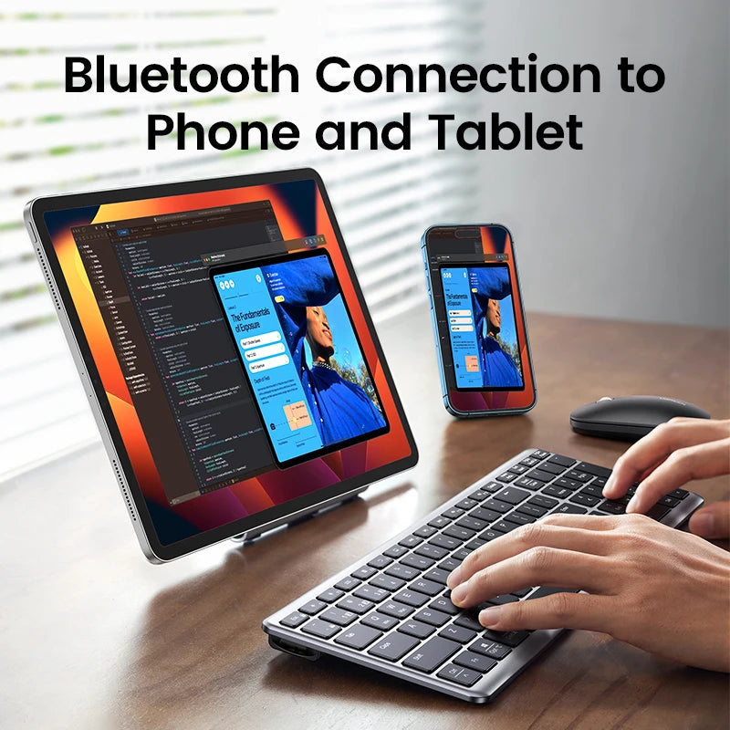 Wireless Bluetooth 5.0 Keyboard – 99 Keys Russian/Korean/English