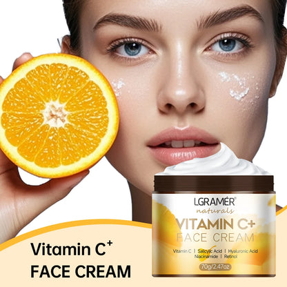 Vitamin C & Retinol Face Cream – Anti-Aging Moisturizing & Brightening