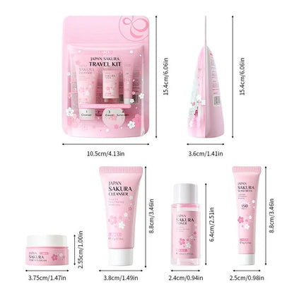Skincare Set with Cleanser, Serum, Cream & Eye Care Kit
