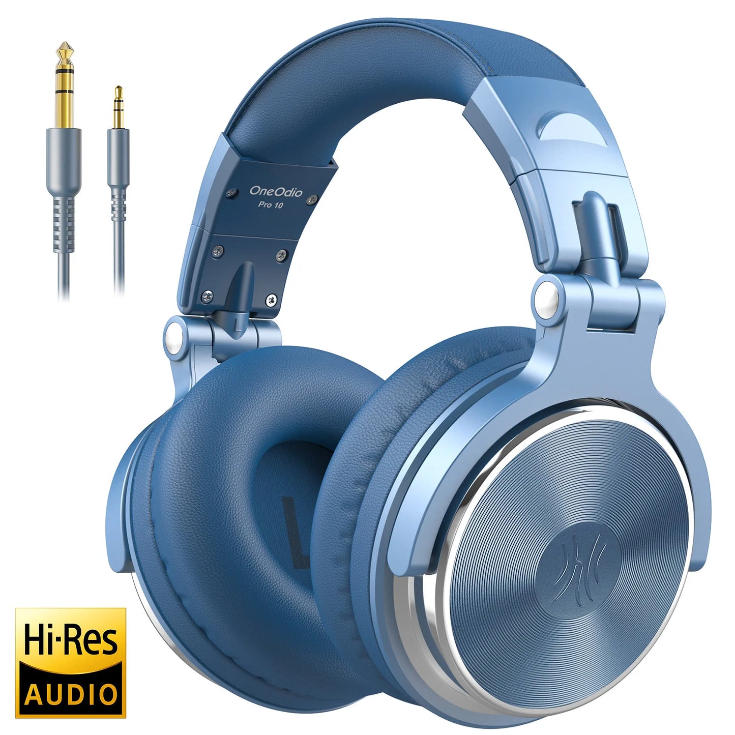 Professional Wired DJ Headphones – Over Ear with Mic & Hi-Res Audio