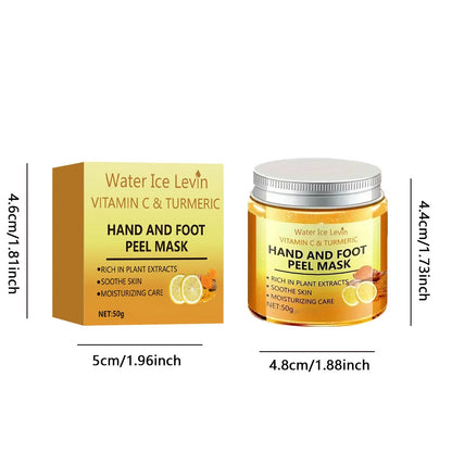 Vitamin C & Turmeric Hand Wax Mask for Smooth, Radiant Skin