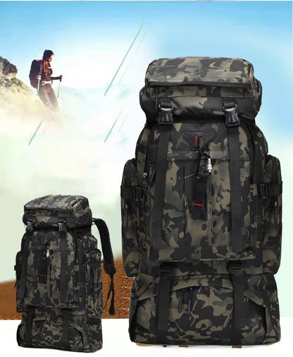 80L Large Capacity Waterproof Camouflage Outdoor Backpack