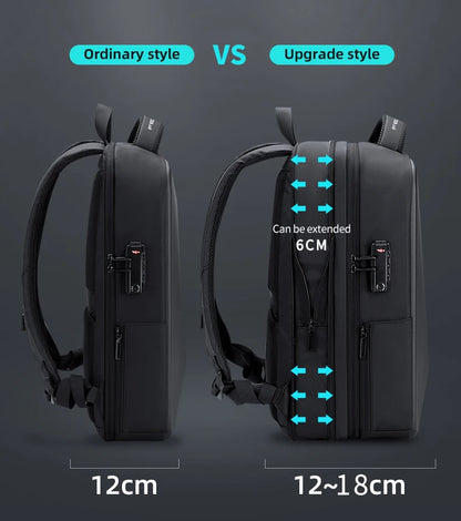 Cartmela Fenruien Laptop Backpack | Waterproof Travel Bag with USB Charging