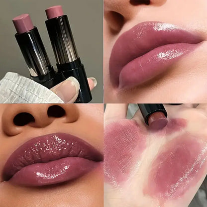 Red Brown Waterproof Lipstick – Moisturizing & Long-Lasting Shine