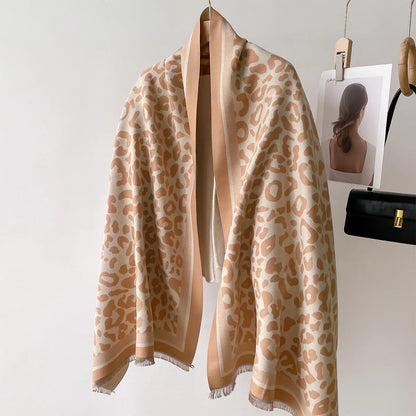 Luxury Winter Cashmere Scarf – Thick Blanket Shawl for Women
