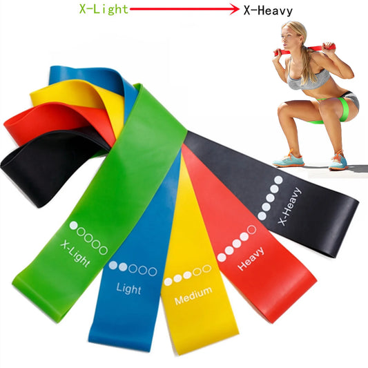 5PCS Resistance Bands Set – Elastic Fitness Bands for Yoga & Workout