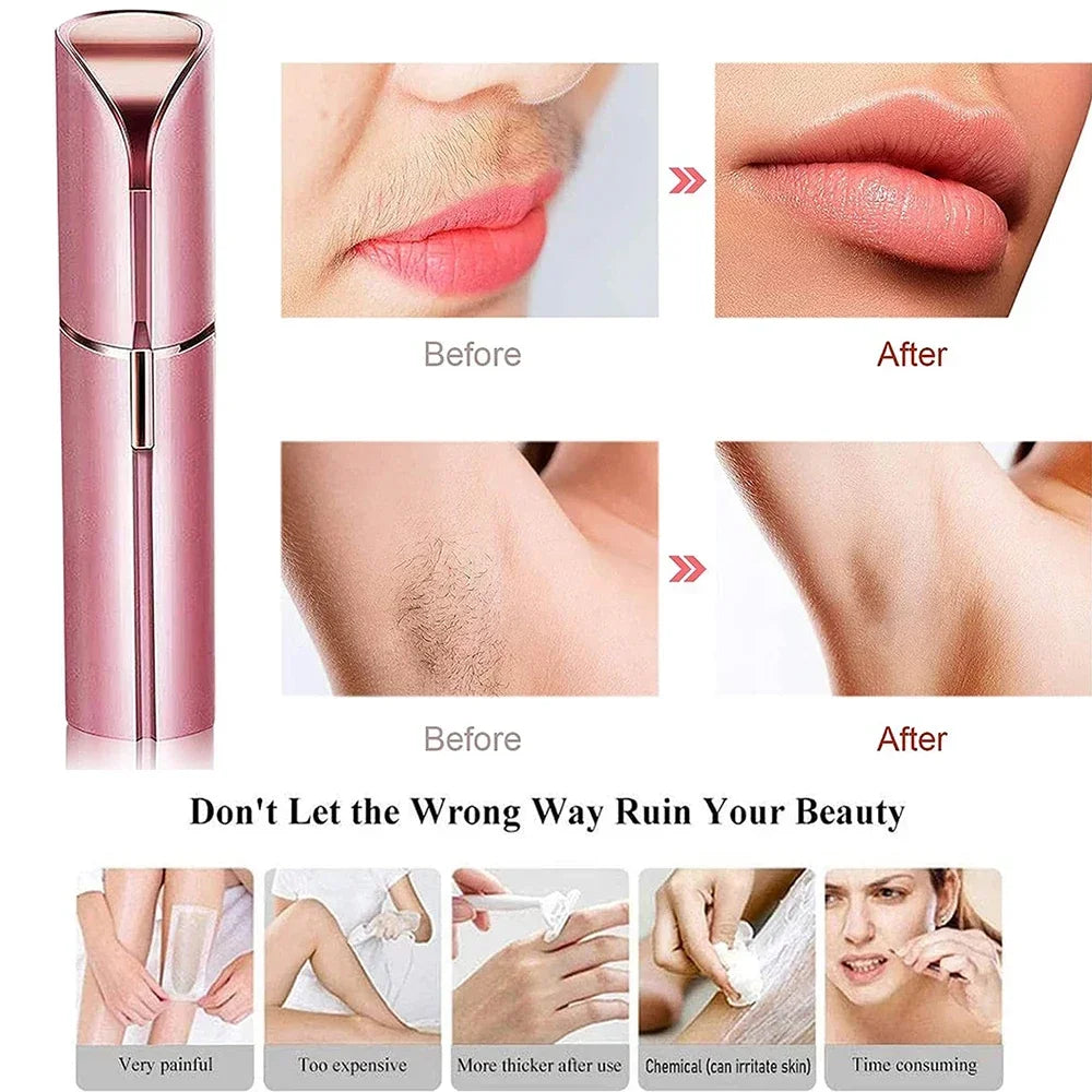 Electric Facial Hair Remover &amp; Eyebrow Trimmer for Women
