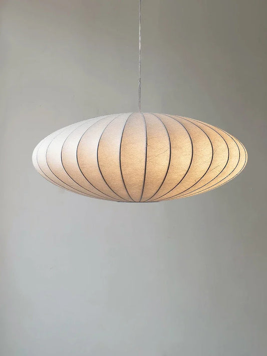 Handmade Silk Pendant Chandelier – Wabi-Sabi Lighting
