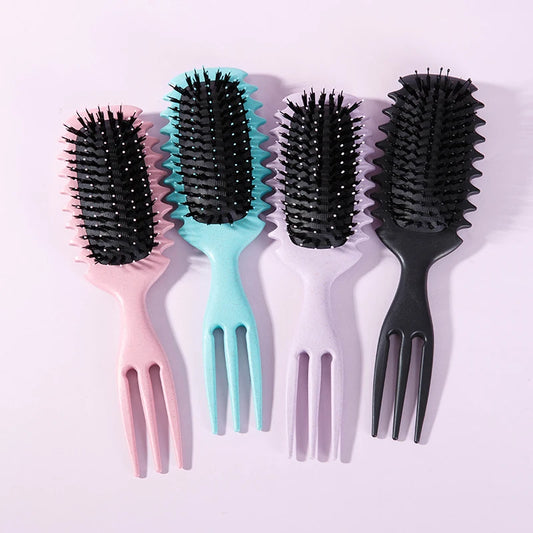 Curly Hair Styling Brush – Nylon Detangling & Volumizing Comb