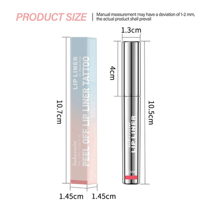 Peel-Off Lip Tint – Waterproof Matte Lip Stain & Contour Liner