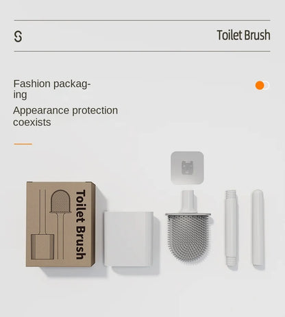 Mini Silicone Toilet Brush Set – Wall Mounted or Standing