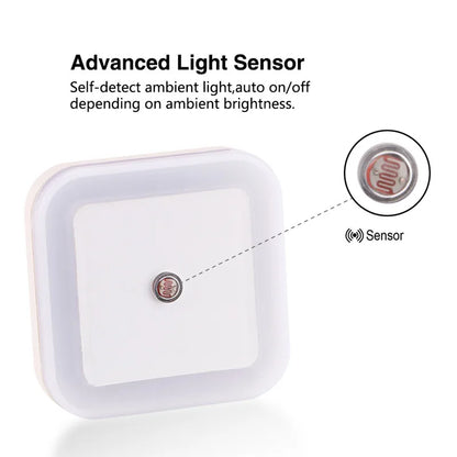 Wireless LED Night Light – Sensor Lighting Plug for Bedroom, Kids Room, Hallway & Decor