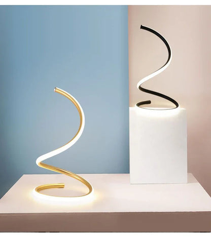 Modern Spiral LED Table Lamp