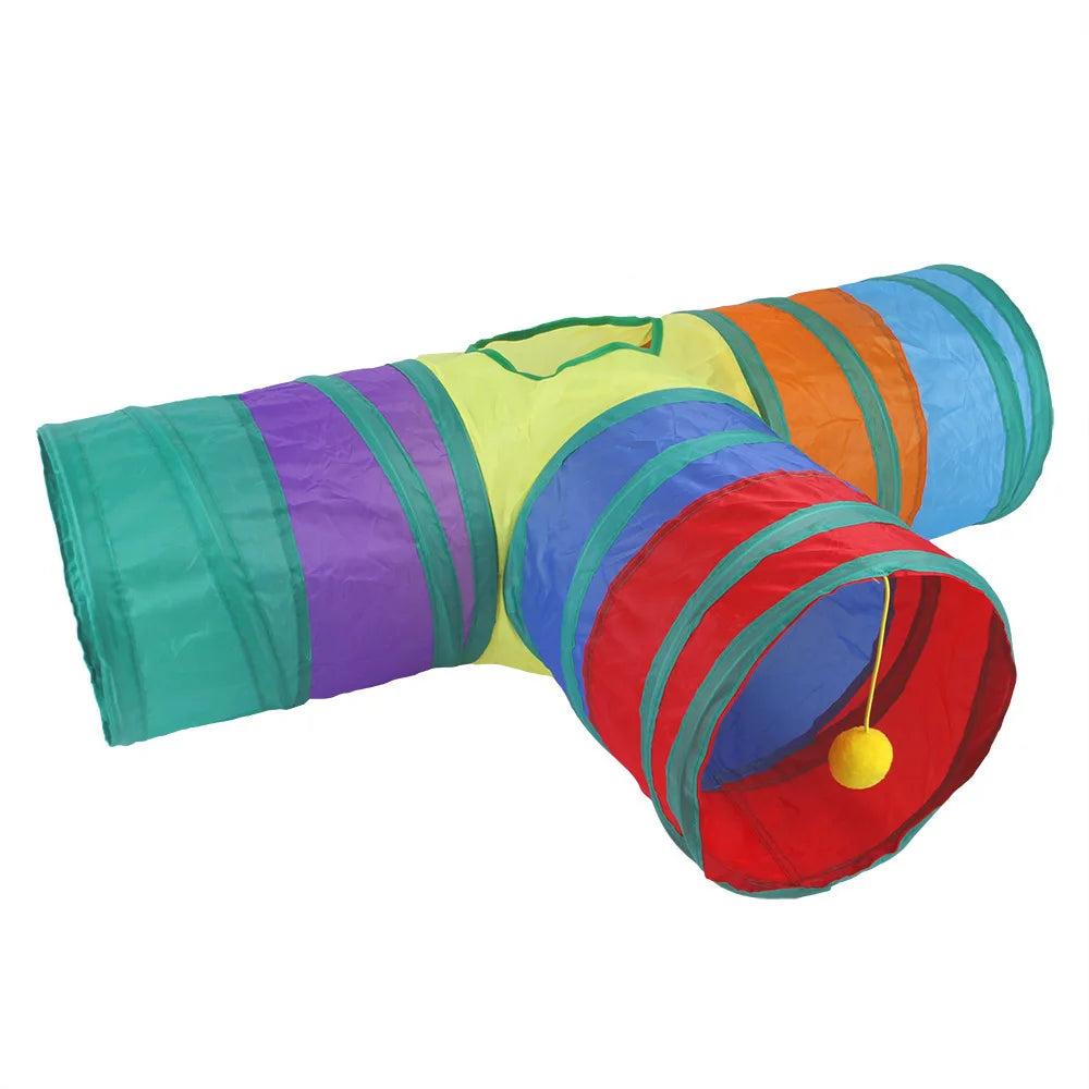 Cat S-Tunnel Foldable Toy – Indoor Fun for Curious Cats
