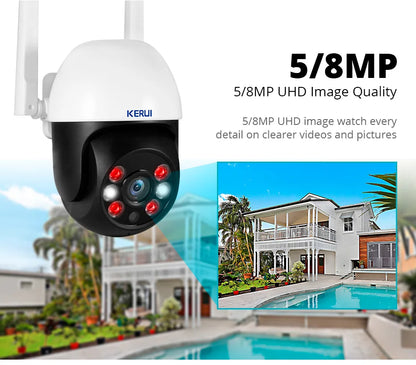 Cartmela 5MP/8MP/4K PTZ WiFi IP Camera