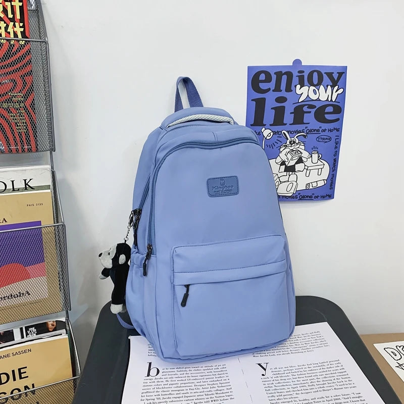 Fashion Waterproof Nylon Backpack – Schoolbag for Teens & Students