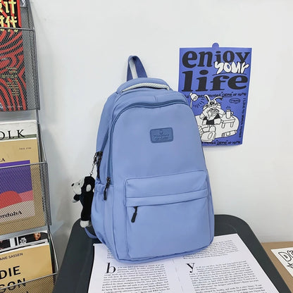 Fashion Waterproof Nylon Backpack – Schoolbag for Teens & Students