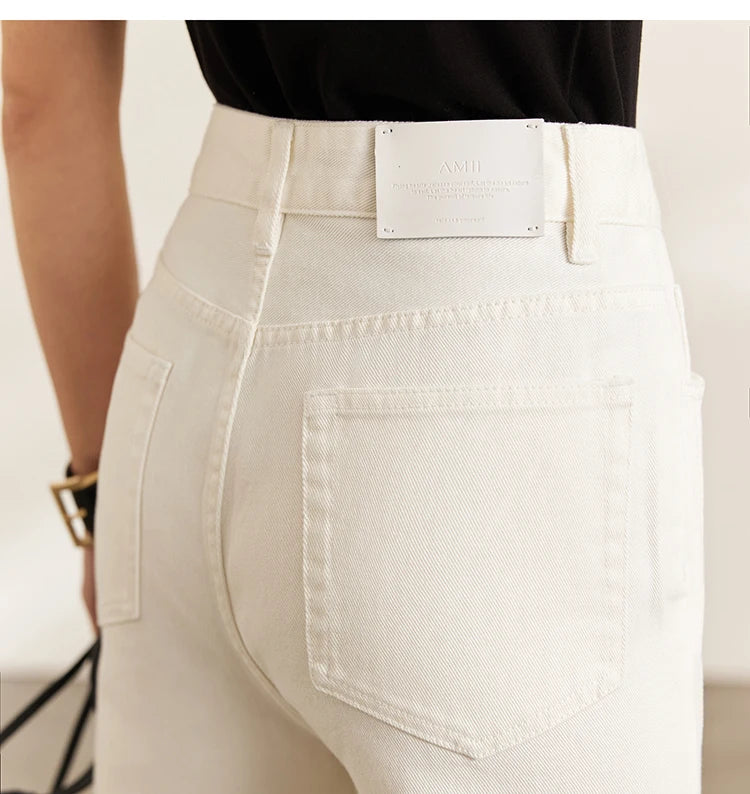 Women’s Vintage Loose Wide Leg Denim Jeans – Casual Spring Pants