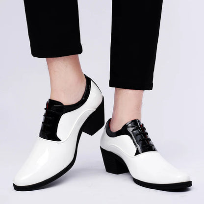 New Groom White & Black Oxfords