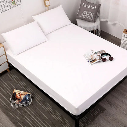 Waterproof Fitted Bed Sheet – Soft, Breathable Mattress Cover