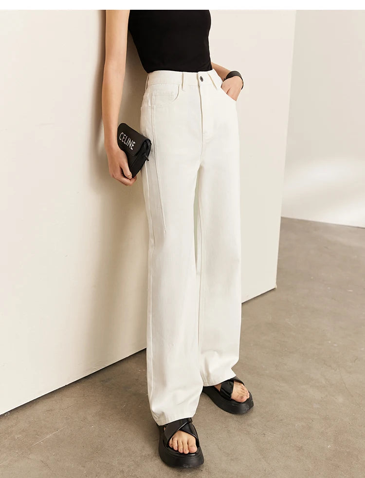 Women’s Vintage Loose Wide Leg Denim Jeans – Casual Spring Pants