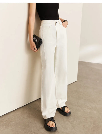Women’s Vintage Loose Wide Leg Denim Jeans – Casual Spring Pants