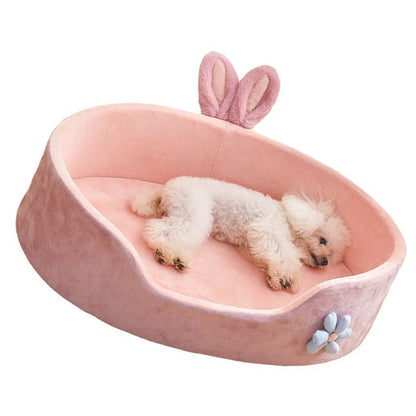 Detachable Washable Pet Bed – Soft 4-Season Bed for Cats & Dogs