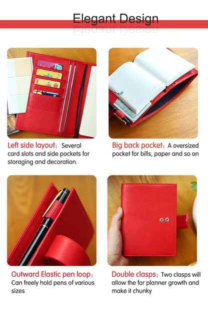 A6 Plus Leather Notebook Cover – Full Grain Vegetable Tanned